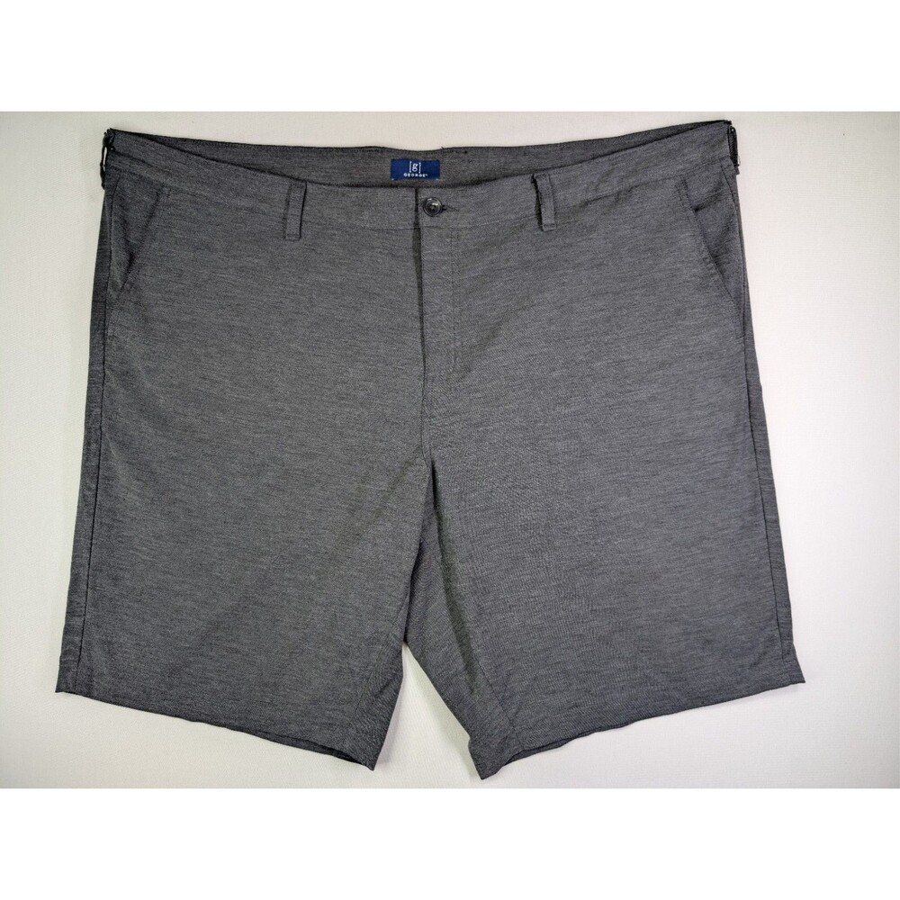 Men's George Moisture Wicking Stretch Flat Front Shorts Size 46 Gray 11” Inseam